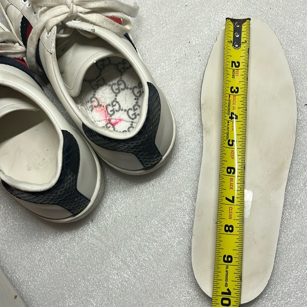 Gucci Ace Leather 'White Blue' Sneaker - Picture 15 of 15